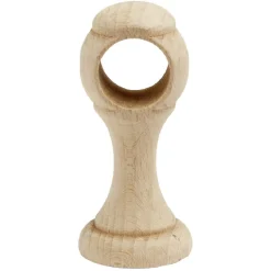 Support de tringle moyen à oeil en bois naturel Ø28mm < Gifi