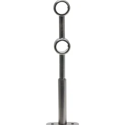 Support double extensible métal gris pour tringle Ø2xL17,5/20cm < Gifi Outlet