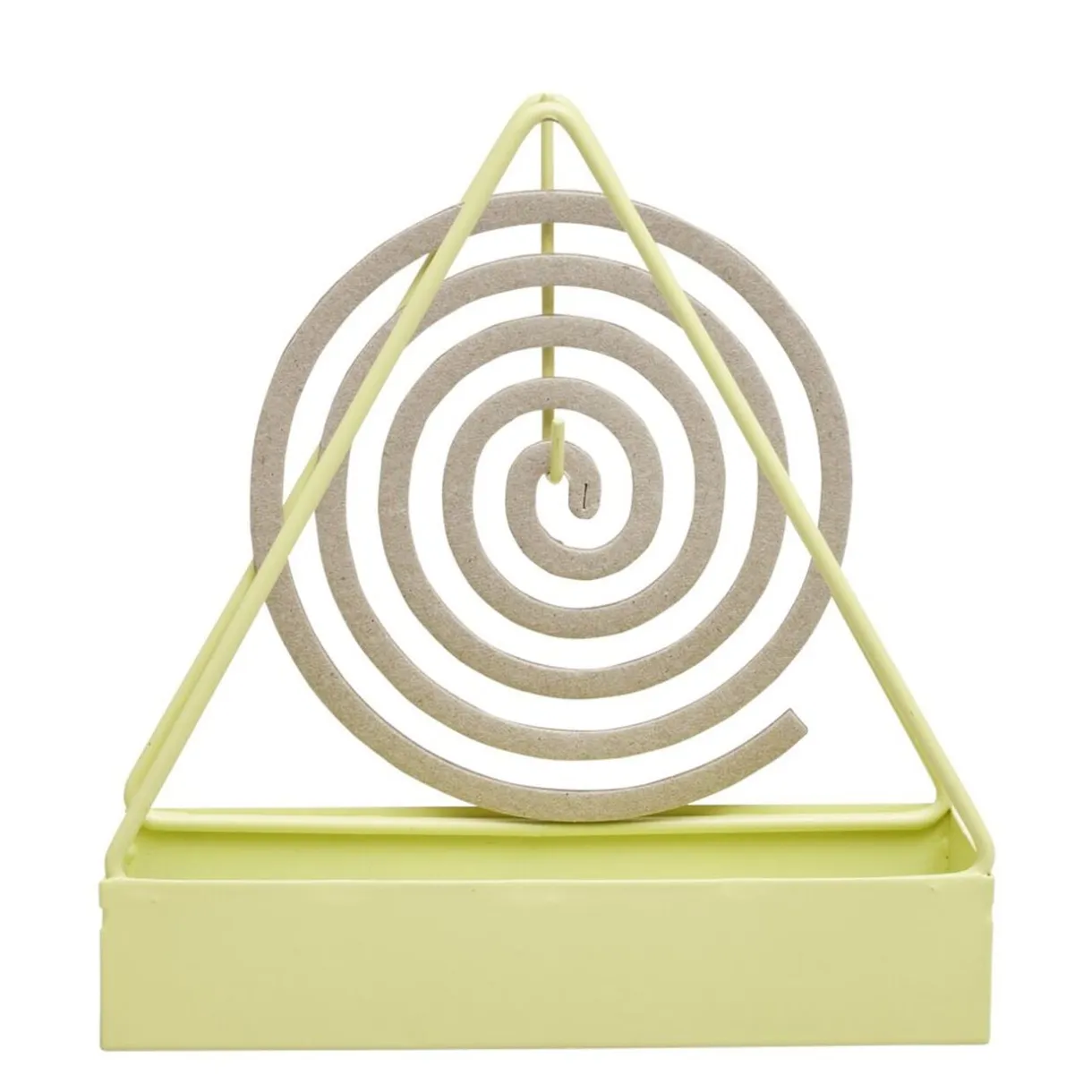 Support en métal jaune pour spirale encens anti-moustique 15x4,5xH15,5cm < Gifi Discount