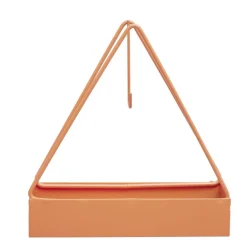Support en métal rouge pour spirale encens anti-moustique 15x4,5xH15,5cm