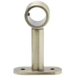 Support extensible métal gris pour tringle à rideau Ø2xL7/11cm