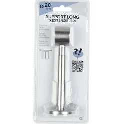 Support long extensible pour tringle gris métal < Gifi Best