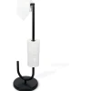 Support papier WC avec dérouleur métal noir H73cm < Gifi Best