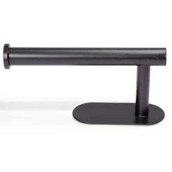 Support papier WC dérouleur métal noir