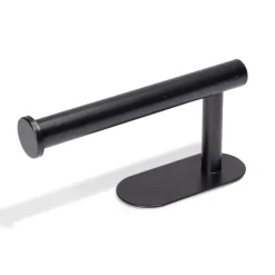 Support papier WC dérouleur métal noir