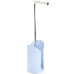 Support papier WC métal et plastique Ø15xH61cm (3 modèles)