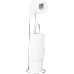 Support papier WC métal gris