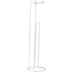 Support papier WC métal gris