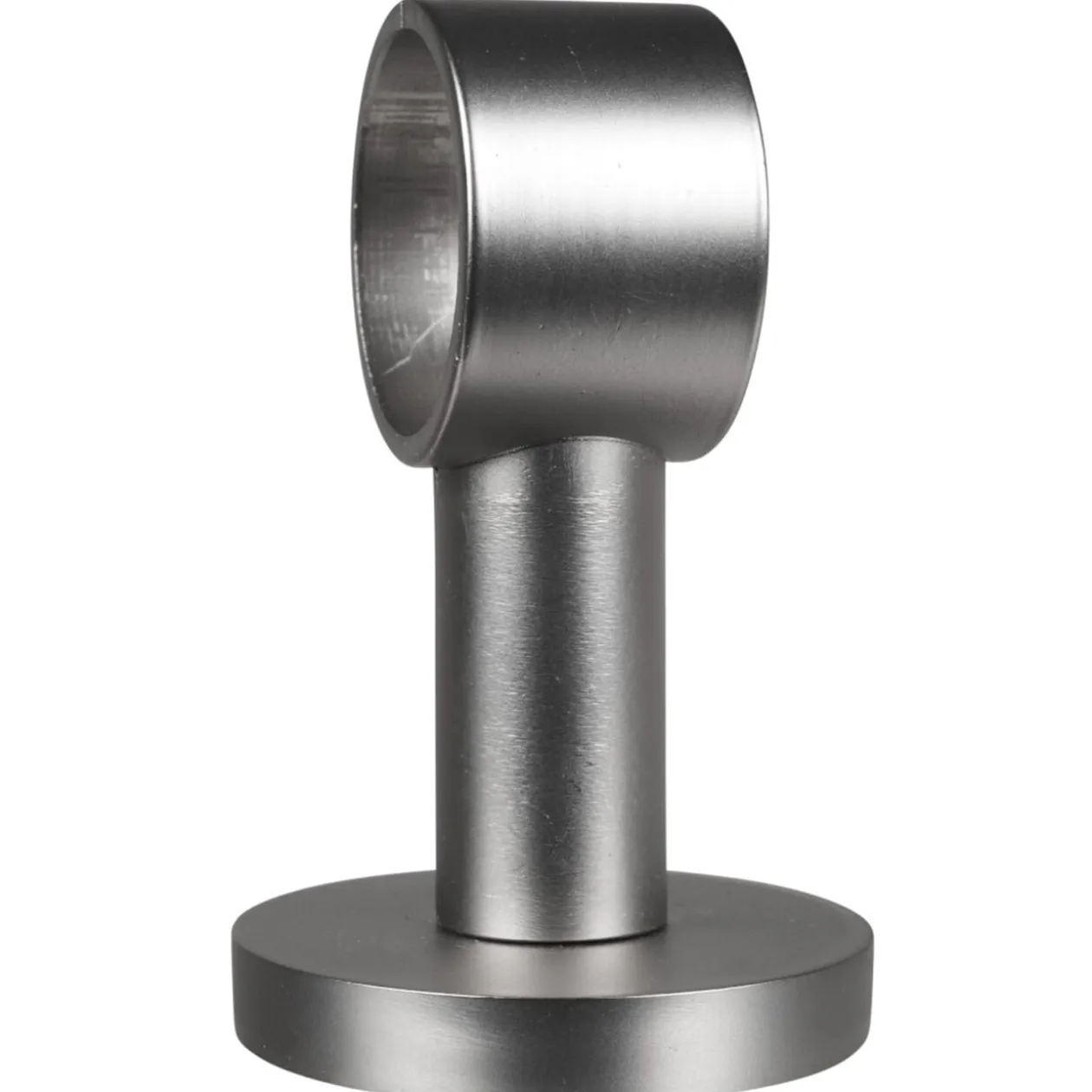Support plafond pour tringle gris métal