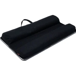 Support pour ordinateur portable nomade bois noir 57x30xH5cm < Gifi Online