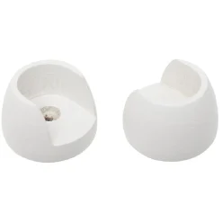 Support pour tringle naissance en bois Blanc Ø20mm x2