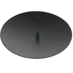 Support rond pour bougie en métal noir < Gifi New
