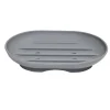 Support à savon en silicone gris 11x8xH2cm