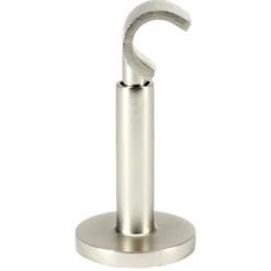 Support tringle à rideaux extensible ouvert alu brossé Ø20mm < Gifi