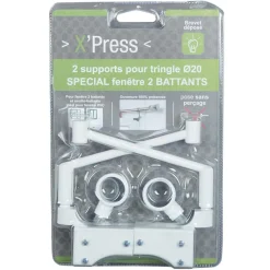 Support tringle Spécial Fenêtre à 2 Battants Oscillo-battant blanc < Gifi Discount