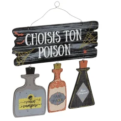 Suspension bois déco Halloween Choisis ton poison < Gifi Online