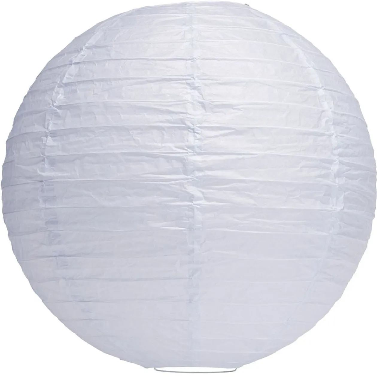Suspension boule chinoise papier bleu - Ø40xH38cm