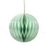 Suspension boule 3D en papier vert et doré Ø8cm < Gifi Online