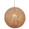 Suspension boule papier filaire rose Ø30cm