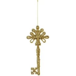 Suspension Clé déco Noël pailleté doré < Gifi Best