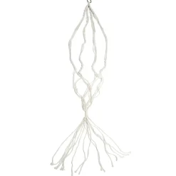 Suspension coton style macramé pour pot de jardin H140cm < Gifi