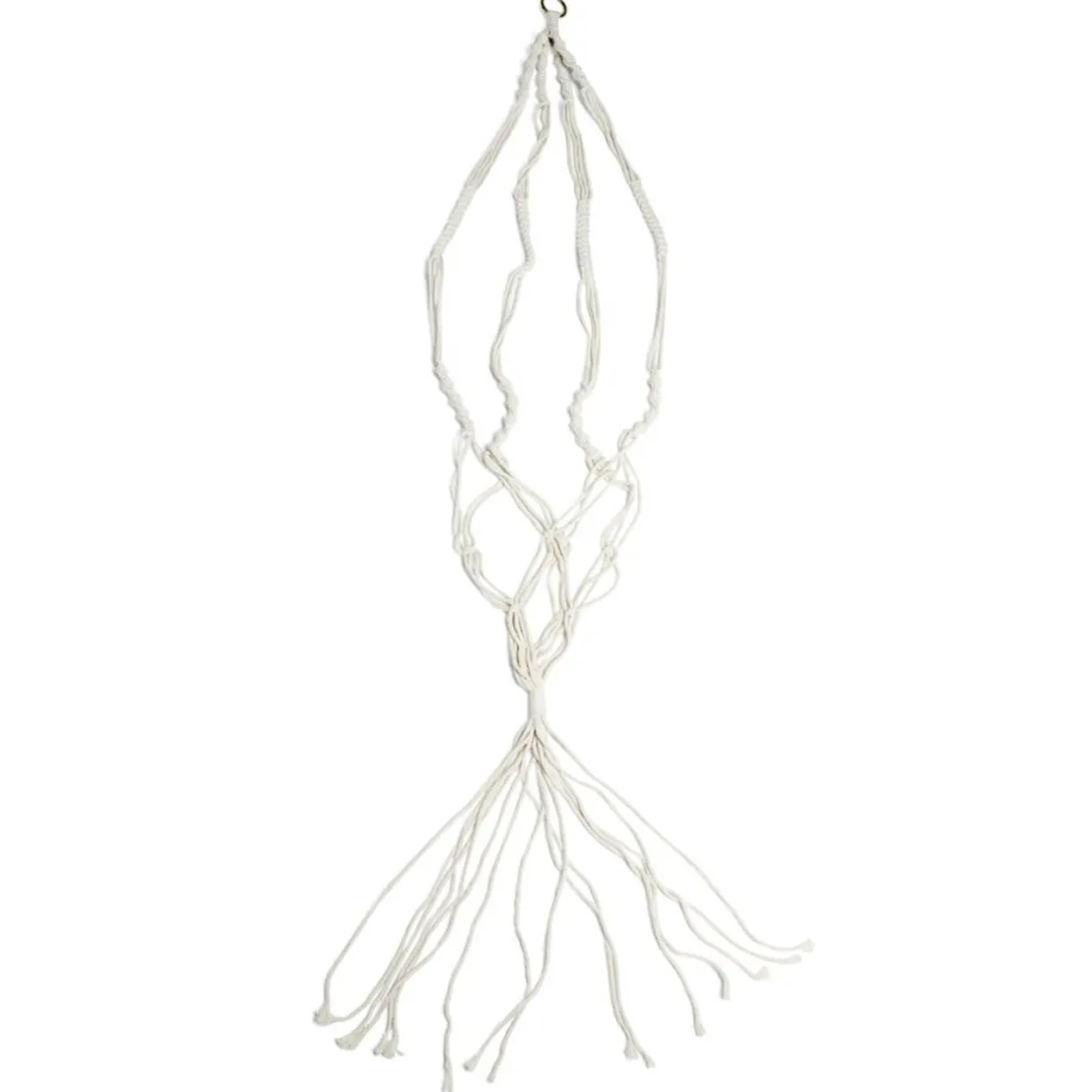 Suspension coton style macramé pour pot de jardin H140cm < Gifi