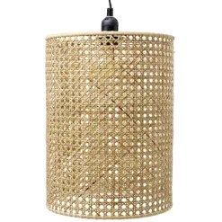 Suspension cylindrique en bois Ø28xH120cm < Gifi Online