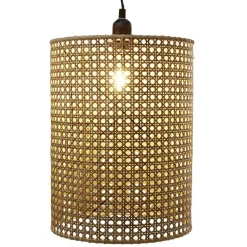 Suspension cylindrique en bois Ø28xH120cm < Gifi Online