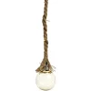 Suspension déco LED ambré corde en jute Ø10xH80cm petit modèle < Gifi Hot
