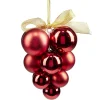 Suspension de Noël boule grappe rouge brillant Ø12/15xH20cm < Gifi Clearance