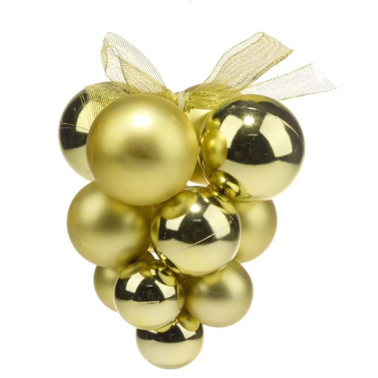 Suspension de Noël boule grappe dorée Ø12/15xH20cm < Gifi Clearance