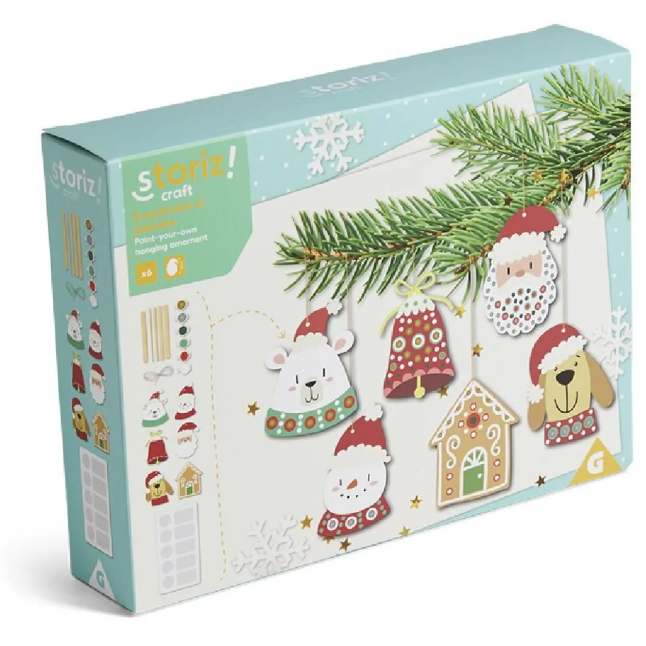 Suspension de Noël à confectionner x6