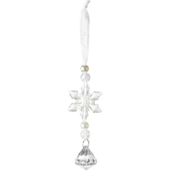 Suspension de Noël en acrylique transparent flocon ou diamant < Gifi Hot