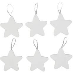 Suspension de Noël en polystyrène blanc x6 < Gifi Discount