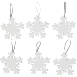 Suspension de Noël en polystyrène blanc x6 < Gifi Discount