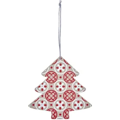 Suspension de Noël forme vintage en bois