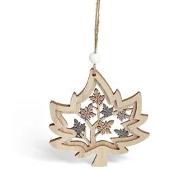Suspension de Noël forêt en bois ajouré H10cm - 4 modèles < Gifi Sale