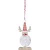 Suspension de Noël Personnage en bois avec fourrure < Gifi Outlet