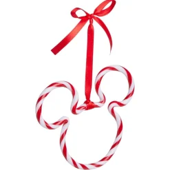Suspension Disney forme tête Mickey rouge et blanc 12xH10cm < Gifi Discount