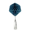 Suspension en papier bleu de forme géométrique x 3 < Gifi Discount