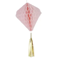 Suspension en papier rose de forme géométrique x 3 < Gifi Clearance