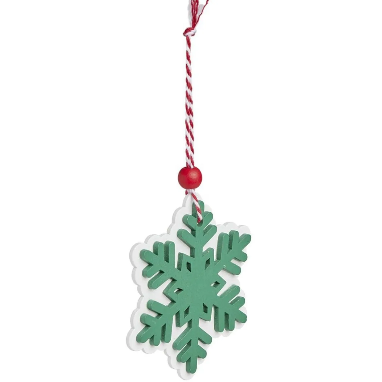 Suspension flocon en bois L14x8cm