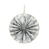 Suspension rosace 3D en papier multicolore Ø10cm