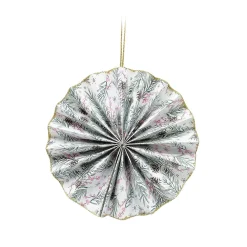 Suspension rosace 3D en papier multicolore Ø10cm