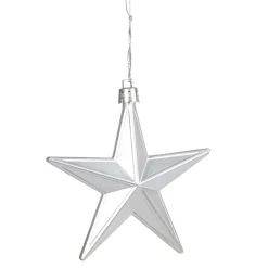 Suspension Étoile de Noël Argenté x6