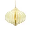 Suspension toupie 3D papier blanc crème et doré Ø8xH9cm < Gifi Outlet