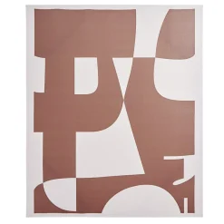 Tableau décoratif rectangulaire motif abstrait beige et marron 50x60cm (2 modèles) < Gifi Online