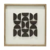 Tableau en bois motif contemporain 3D noir 38x38cm (2 modèles) < Gifi