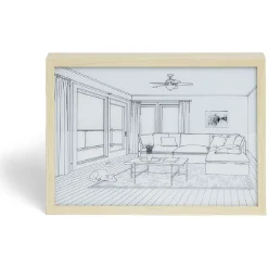 Tableau lumineux à led 3 modes d'éclairage - 32x23 cm