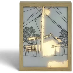 Tableau lumineux à led 3 modes d'éclairage - 22x17 cm < Gifi Best